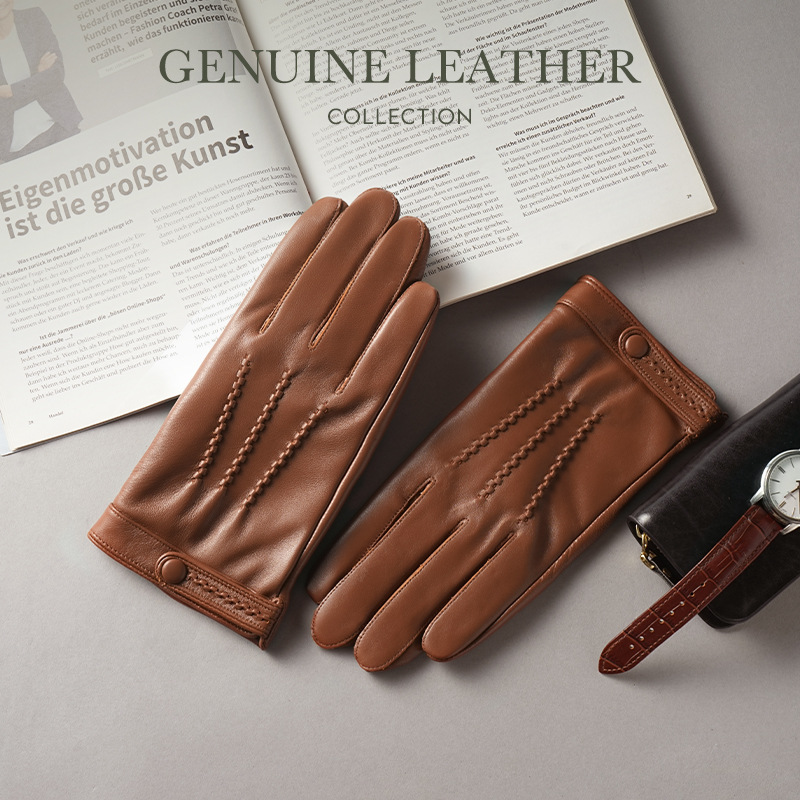 Men's Top Layer Sheepskin Genu - Leather Driving Glove recension och pris