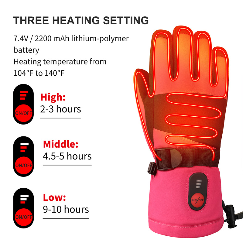 2026 Heated Gloves Kids Childr - Ski Glove Waterproof recension och pris