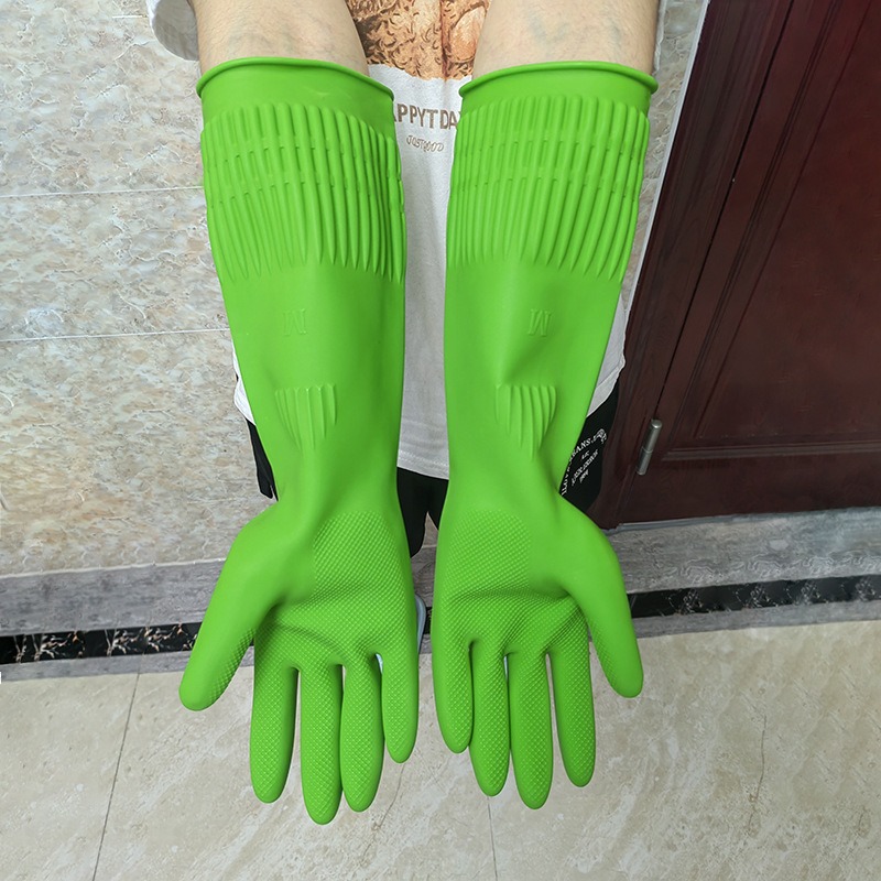 1Pair Lengthen Dishwashing Cle - Dish Glove Rubber recension och pris