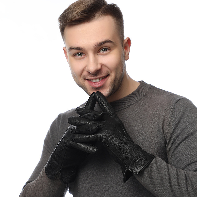 Men's faux deer leather wool-l - Wool Glove Lined recension och pris