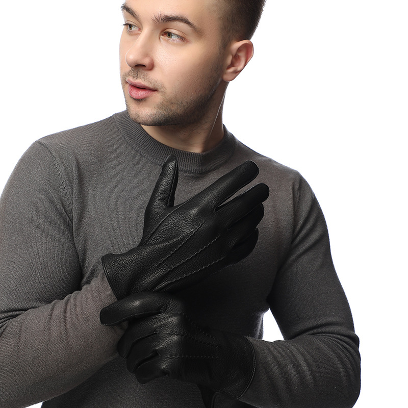 Men's faux deer leather wool-l - Wool Glove Lined recension och pris