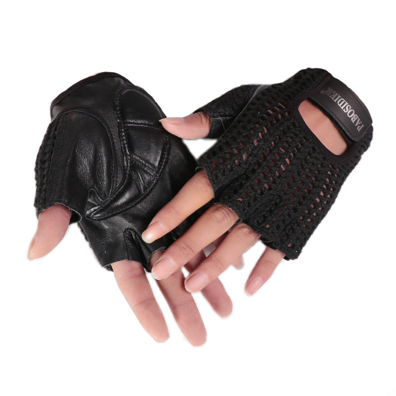 Unisex Summer Half Finger Retr - Leather Driving Glove recension och pris