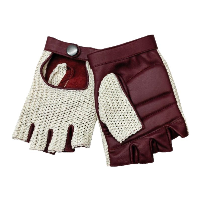 Genuine Sheepskin Half Finger  - Leather Driving Glove recension och pris